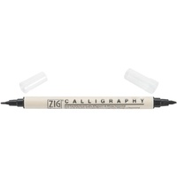 ZIG Memory System Calligraphy Dual-Tip Marker Pure Black