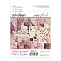 Mintay Papers 6x8 Paper Pack 240gsm 24 Sheets - Faded Florals - Art Journal Essentials 01