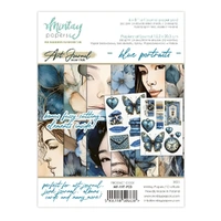 Mintay Papers 6x8 Paper Pack 240gsm 24 Sheets - Blue Portraits - Art Journal Essentials 02