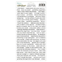 Mintay Papers Phrases (White) - Art Journal Essentials Stickers 01