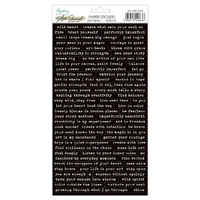Mintay Papers Phrases (Black) - Art Journal Essentials Stickers 03