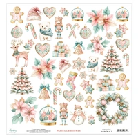 Mintay Basic Elements 12 x 12 Sheet 01 - Vintage Christmas Elements 1
