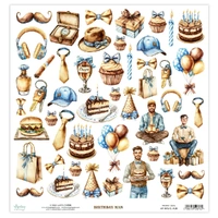 Mintay Basic Elements 12 x 12 Sheet 08 - Birthday Man