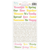 Mintay Papers 6x12 Stickers Sheet (Words) Blossom Serenity