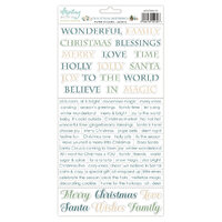 Mintay Papers 6x12 Stickers Sheet (Words) Christmas Blessings