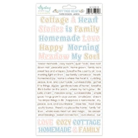 Mintay Papers 6x12 Stickers Sheet (Words) Cottage Heart