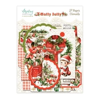 Mintay Papers Elements 27/Pkg Holly Jolly