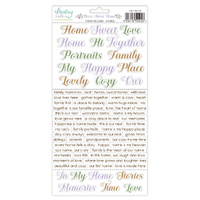 Mintay Papers 6x12 Stickers Sheet (Words) Home Sweet Home