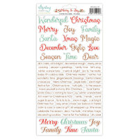 Mintay Papers 6x12 Stickers Sheet (Words) Merry & Joy