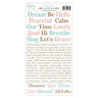 Mintay Papers 6x12 Stickers Sheet (Words) Winged Melodies