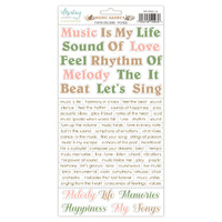 Mintay Papers 6x12 Stickers Sheet (Words) Music Garden