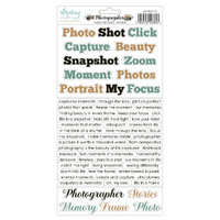 Mintay Papers 6x12 Stickers Sheet (Words) Photographer