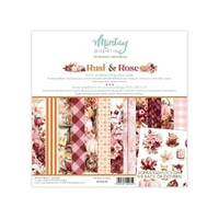 Mintay Papers 8x8 Papers 240gsm 24 Sheets Rust & Rose