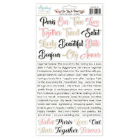 Mintay Papers 6x12 Stickers Sheet (Words) See You In Paris