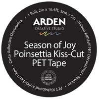 Arden Creative Kiss-Cut PET Tape - Season of Joy - Poinsettia