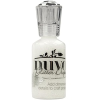 Nuvo Glitter Drops 30ml White Blizzard