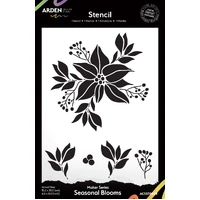 Arden Creative 6”x8” Stencil - Season of Joy - Seasonal Blooms