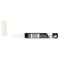 Pebeo 7A  Opaque Fabric Marker 4mm White