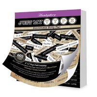 Hunkydory Crafts Just My Type Sentiment Strip 6x6 Paper Pad