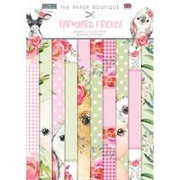 The Paper Boutique Farmyard Friends Insert Collection A4 40 Sheets 10 Designs