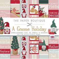 The Paper Boutique 8x8 Embellishments Pad A Gnome Holiday