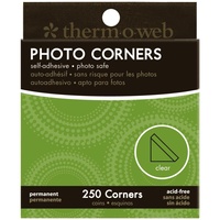 Thermoweb Photo Corners Clear 250pk