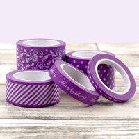 Hunkydory Crafts Premier Removable Purple Tape Low Tack Tape Stack (5 Rolls)