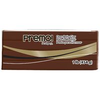 Sculpey Premo Oven-Bake Modelling Clay 1 lb 454g Burnt Umber