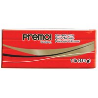 Sculpey Premo Oven-Bake Modelling Clay 1 lb 454g Cadmium Red Hue