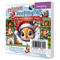 Hunkydory Crafts Festive Peeping Pals Square Pocket Pad