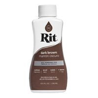 Rit Dye Liquid 236ml Dark Brown