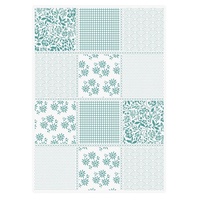 Sara Signature Sew Lovely Embossing Folder 5X7 Pretty Patchwork