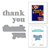 Spellbinders Die Thank You Etched Dies S1-155
