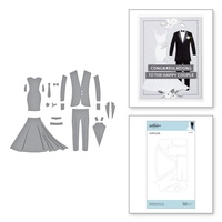 Spellbinders Dies Wedding Dress & Tux S4-1057