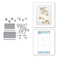 Spellbinders Dies Mr & Mrs Wedding Cake S4-1058