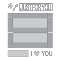 Spellbinders Shapeabilities Thoughtful Expressions Die Just For You Box S6-133