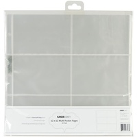 Kaisercraft D-Ring Album Refills 12X12 (6) 6X4 Pockets10/Pkg