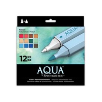 Crafter's Companion Spectrum Noir Aqua Markers 12/Pkg Nature 