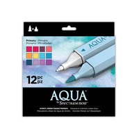 Crafter's Companion Spectrum Noir Aqua Markers 12/Pkg Primary 