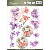 Jeanines Art With Sympathy 3D Decoupage A4 Sheet - Sympathy Flowers