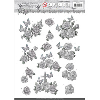 Amy Design 3D Decoupage A4 Sheet Words of Sympathy Roses
