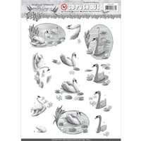 Amy Design 3D Decoupage A4 Sheet Words of Sympathy Swans
