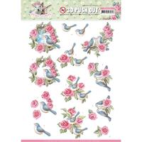 Amy Design 3D Decoupage A4 Sheet Spring is Here Birds & Roses