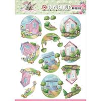 Amy Design 3D Decoupage A4 Sheet Spring is Here Garden Sheds