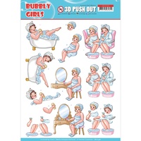 Yvonne Creations 3D Decoupage A4 Sheet Bubbly Girls Bubbly Bath