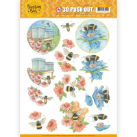 Jeanines Art Buzzing Bees 3D Decoupage A4 Sheet - Working Bees