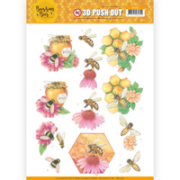 Jeanines Art Buzzing Bees 3D Decoupage A4 Sheet - Honey Bees