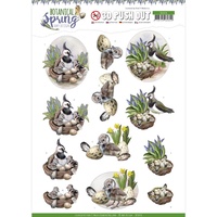 Amy Design 3D Decoupage A4 Sheet Botanical Spring Lapwing