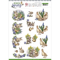 Amy Design 3D Decoupage A4 Sheet Botanical Spring Best Friends