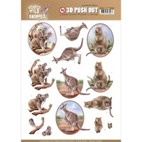 Amy Design 3D Decoupage A4 Sheet Wild Animals Outback Kangaroo Koala